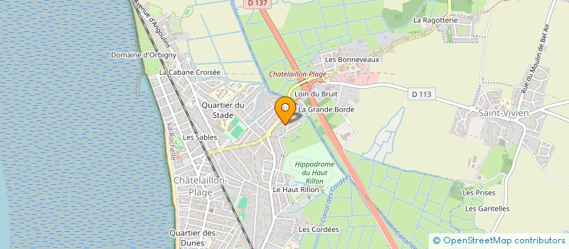 localisation de l'entreprise MADAME SANDRINE MONROUZEAU à CHATELAILLON-PLAGE