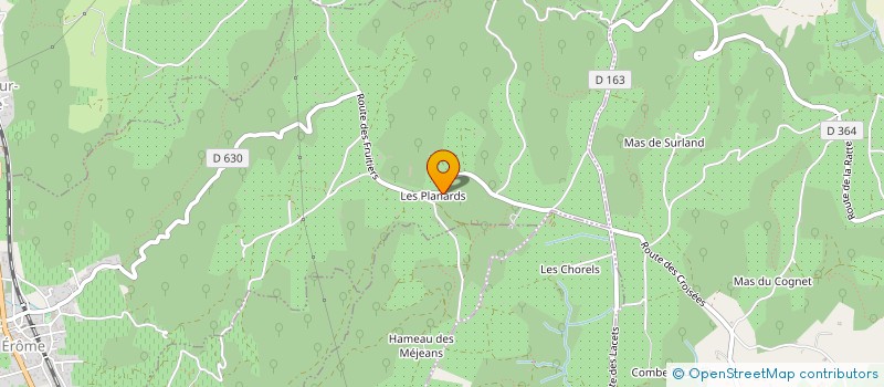 localisation de l'entreprise MADAME SANDRINE MONTAGNE  EROME