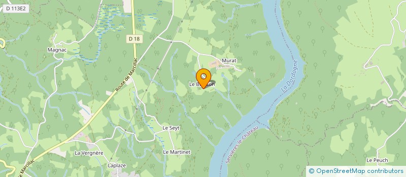 localisation de l'entreprise MADAME SANDRINE MONTEIL  LAFAGE-SUR-SOMBRE