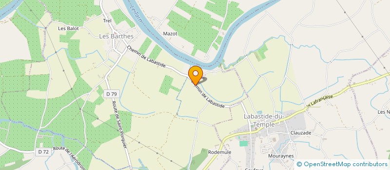 localisation de l'entreprise MADAME SANDRINE MONTET  LES BARTHES