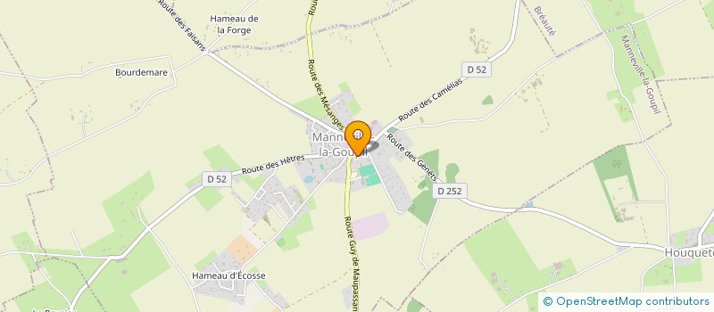 localisation de l'entreprise MADAME SANDRINE MONVILLE  MANNEVILLE-LA-GOUPIL