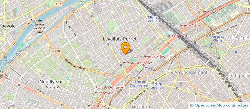 localisation de l'entreprise MADAME SANDRINE MONVILLE à LEVALLOIS-PERRET