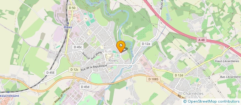 localisation de l'entreprise MADAME SANDRINE MORA  RIVES