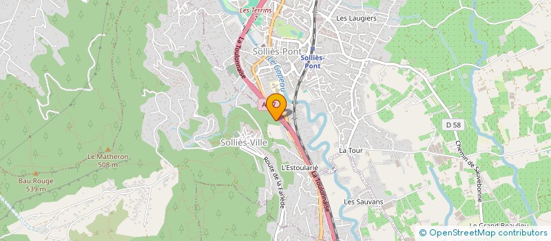 localisation de l'entreprise MADAME SANDRINE MORANDI  SOLLIES-VILLE