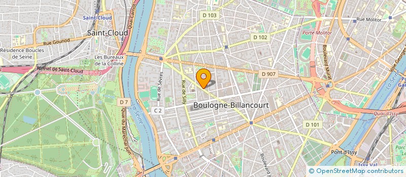 localisation de l'entreprise MADAME SANDRINE MOREAU à BOULOGNE-BILLANCOURT