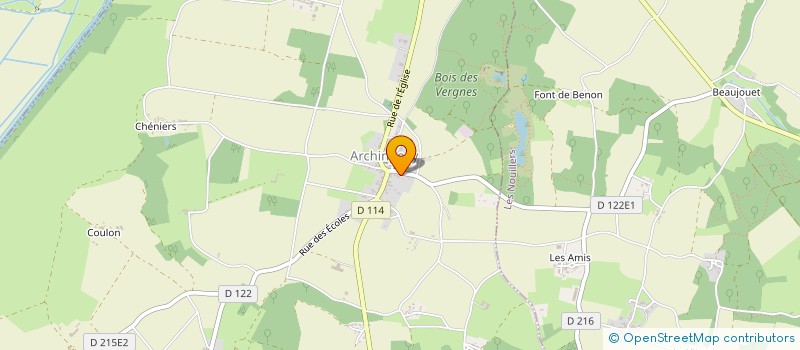 localisation de l'entreprise MADAME SANDRINE MOREAU  ARCHINGEAY