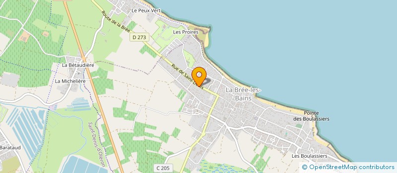 localisation de l'entreprise MADAME SANDRINE MOREAU  LA BREE-LES-BAINS