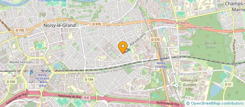 localisation de l'entreprise MADAME SANDRINE MOREIRA  NOISY-LE-GRAND