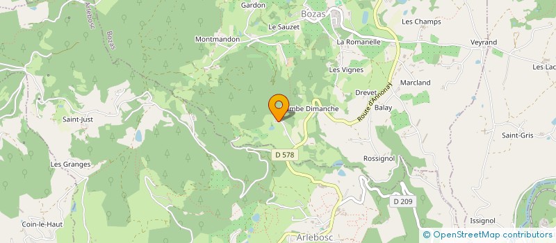 localisation de l'entreprise MADAME SANDRINE MORERE  BOZAS