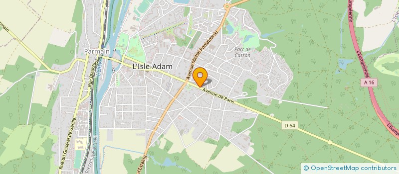 localisation de l'entreprise MADAME SANDRINE MORILLON  CHAMPAGNE-SUR-OISE