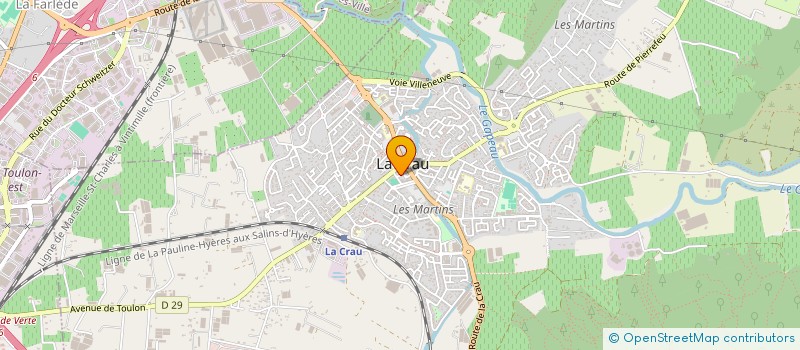 localisation de l'entreprise MADAME SANDRINE MORILLON  LA CRAU