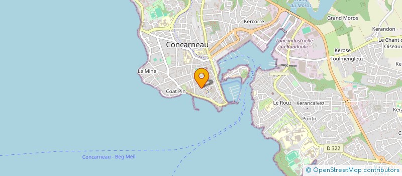 localisation de l'entreprise MADAME SANDRINE MORVEZEN à CONCARNEAU