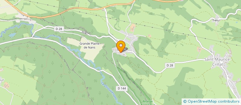 localisation de l'entreprise MADAME SANDRINE MOSER  SAINT-MAURICE-CRILLAT