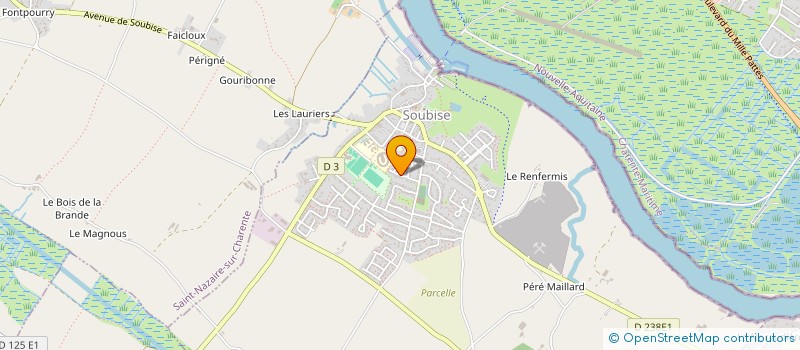 localisation de l'entreprise MADAME SANDRINE MOUCHARD  SOUBISE