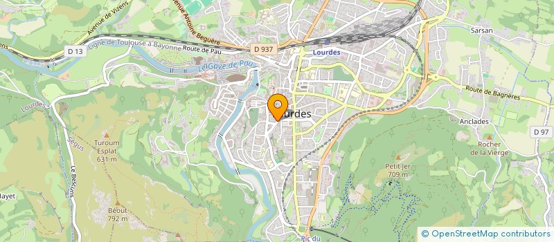 localisation de l'entreprise MADAME SANDRINE MOULETTES à LOURDES