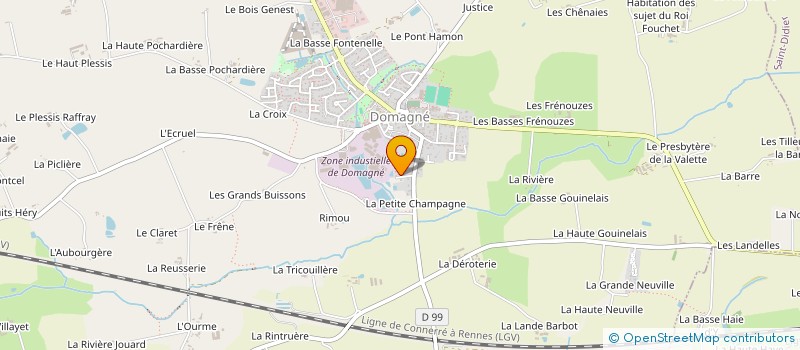 localisation de l'entreprise MADAME SANDRINE MOULINIER  DOMAGNE