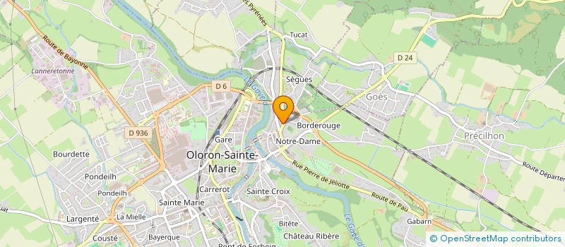 localisation de l'entreprise MADAME SANDRINE MOULIOT  OLORON-SAINTE-MARIE