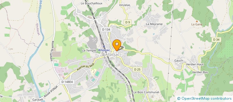 localisation de l'entreprise MADAME SANDRINE MOULY  ALLASSAC