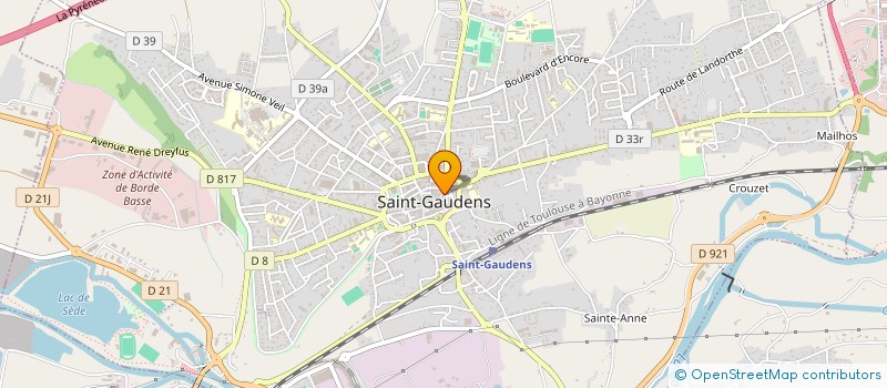 localisation de l'entreprise MADAME SANDRINE MOUNIC  SAINT-GAUDENS
