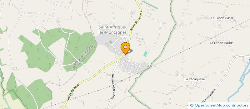 localisation de l'entreprise MADAME SANDRINE MOUYSSET  ST-AFFRIQUE-LES-MONTAGNES