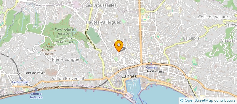 localisation de l'entreprise MADAME SANDRINE MULLER à CANNES