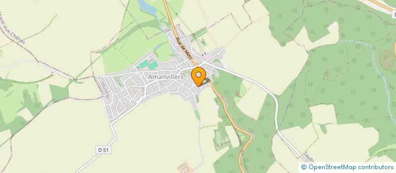 localisation de l'entreprise MADAME SANDRINE MULLER  AMANVILLERS