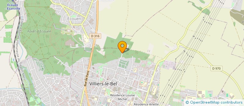 localisation de l'entreprise MADAME SANDRINE MULLER  VILLIERS-LE-BEL