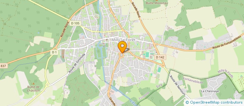 localisation de l'entreprise MADAME SANDRINE MUNOZ  MILLY-LA-FORET