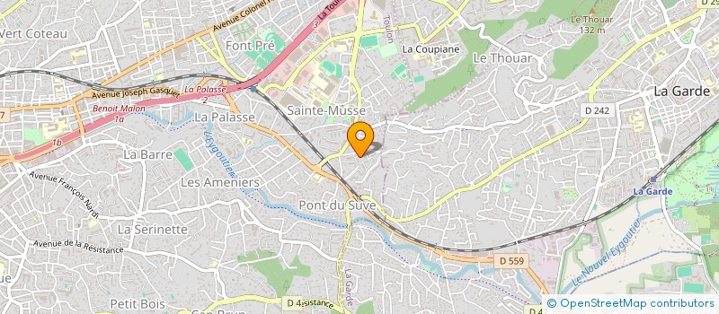 localisation de l'entreprise MADAME SANDRINE MURA  TOULON