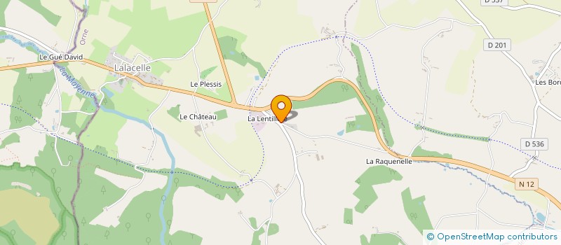 localisation de l'entreprise MADAME SANDRINE MURATI à LALACELLE