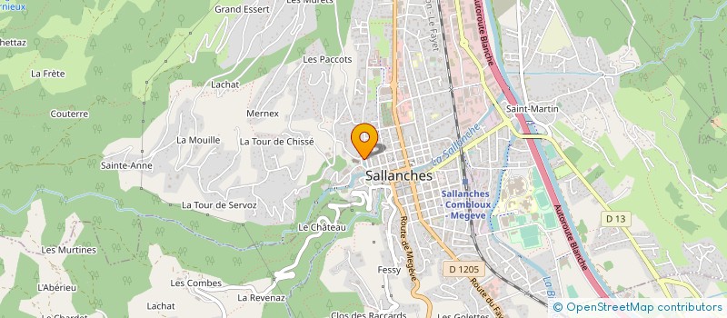 localisation de l'entreprise MADAME SANDRINE NACHON  SALLANCHES