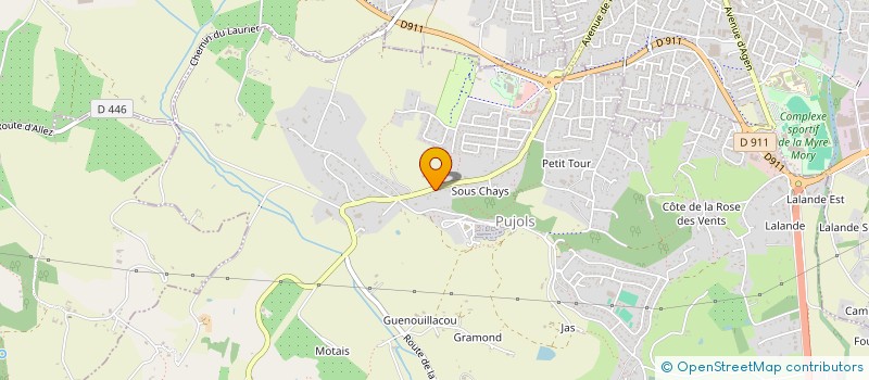 localisation de l'entreprise MADAME SANDRINE NADALIG  PUJOLS