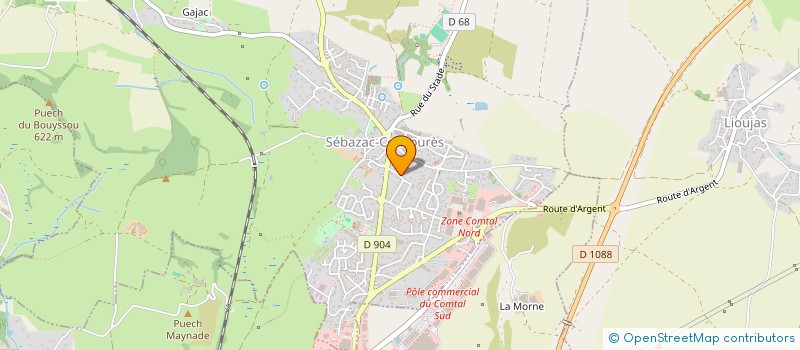 localisation de l'entreprise MADAME SANDRINE NADALIN  BOZOULS