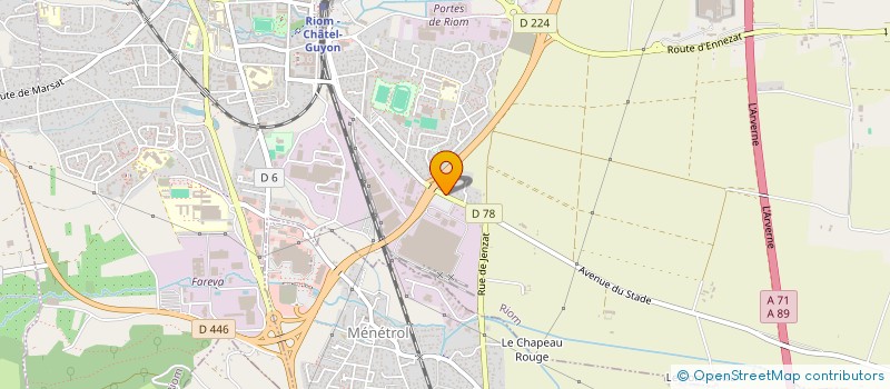 localisation de l'entreprise MADAME SANDRINE NEDELJKOVIC  RIOM