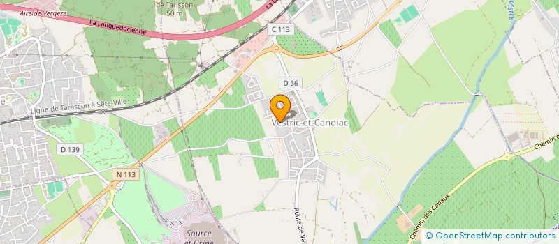 localisation de l'entreprise MADAME SANDRINE NEMECEK  VESTRIC-ET-CANDIAC