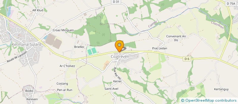 localisation de l'entreprise MADAME SANDRINE NICOL  COATREVEN