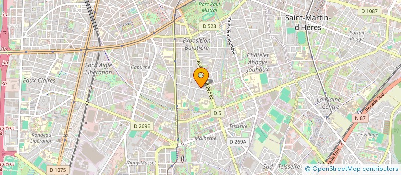 localisation de l'entreprise MADAME SANDRINE NICOLLAUD  GRENOBLE