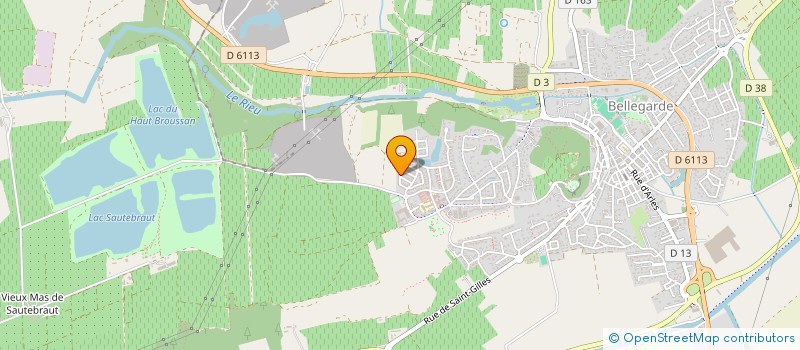 localisation de l'entreprise MADAME SANDRINE NICOSIA  BELLEGARDE