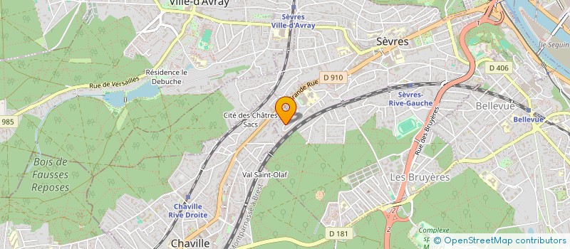 localisation de l'entreprise MADAME SANDRINE NICOURD  SEVRES
