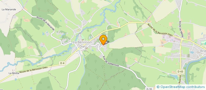 localisation de l'entreprise MADAME SANDRINE OBLETTE  LA BENISSON-DIEU