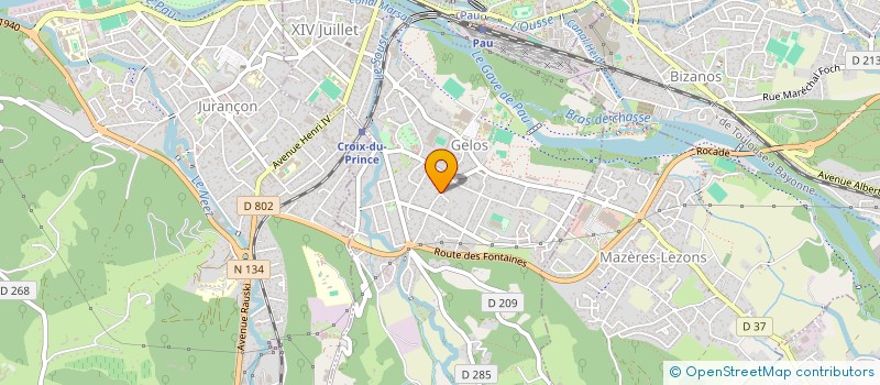 localisation de l'entreprise MADAME SANDRINE OLIVAR  GELOS