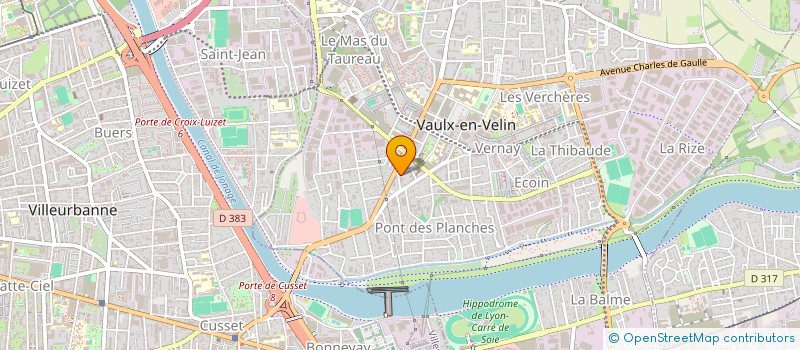 localisation de l'entreprise MADAME SANDRINE OLLIER  VAULX-EN-VELIN