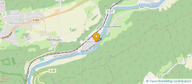 localisation de l'entreprise MADAME SANDRINE ORTIGER  OUGNEY-DOUVOT