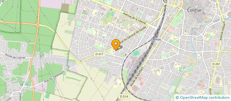 localisation de l'entreprise MADAME SANDRINE OUDOT  COLMAR