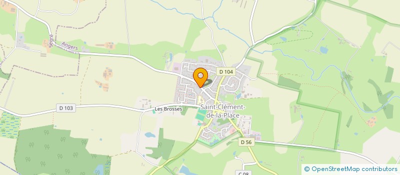 localisation de l'entreprise MADAME SANDRINE OUTIL  SAINT-CLEMENT-DE-LA-PLACE