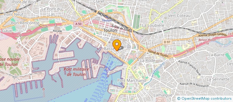 localisation de l'entreprise MADAME SANDRINE OZENDA  TOULON