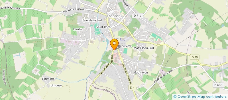 localisation de l'entreprise MADAME SANDRINE PAGET  FRONTON