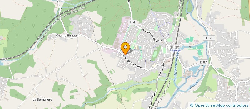 localisation de l'entreprise MADAME SANDRINE PAILLARD  LIGUGE