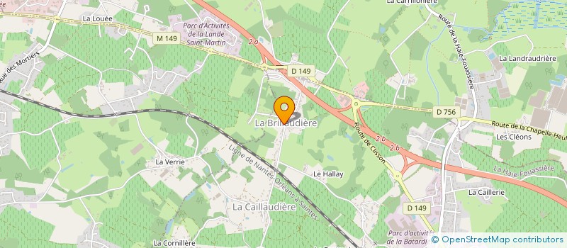 localisation de l'entreprise MADAME SANDRINE PAILLARD à LA HAIE-FOUASSIERE