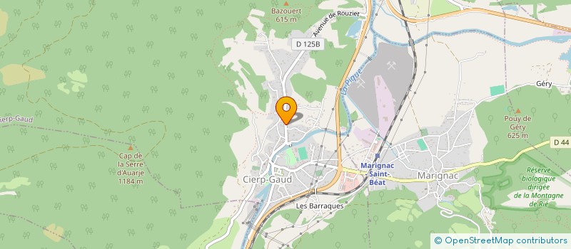 localisation de l'entreprise MADAME SANDRINE PALASSIN  CIERP-GAUD